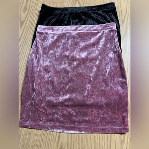 Crushed Velvet Skirt Bundle